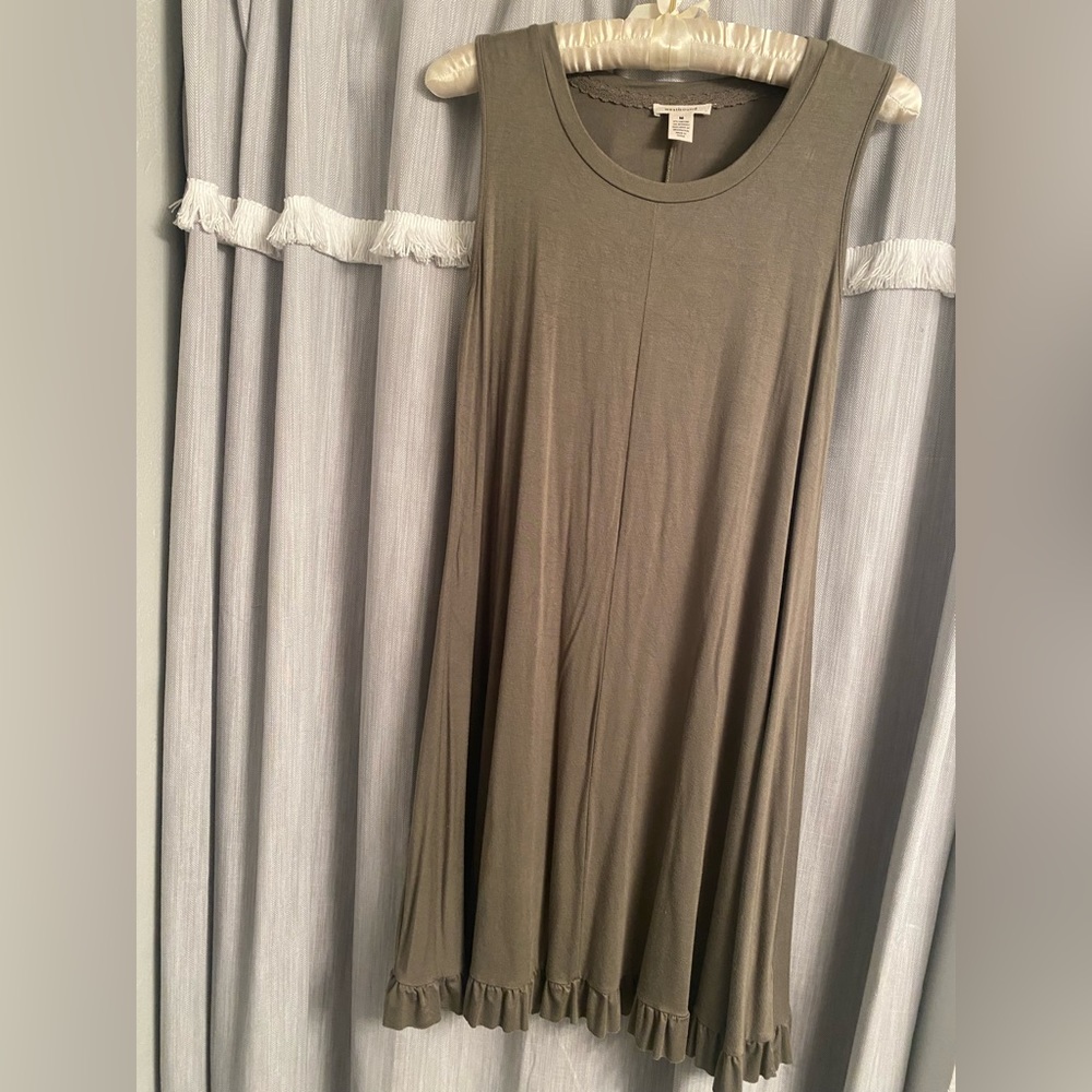 Westbound Size Medium Olive Green Shift Dress